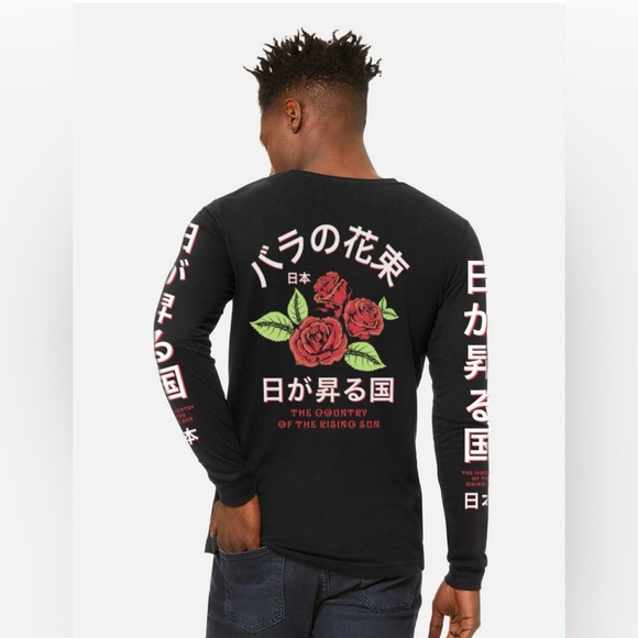 Broken Promises Long Sleeve Graphic Tee Medium Black - Picture 1 of 10